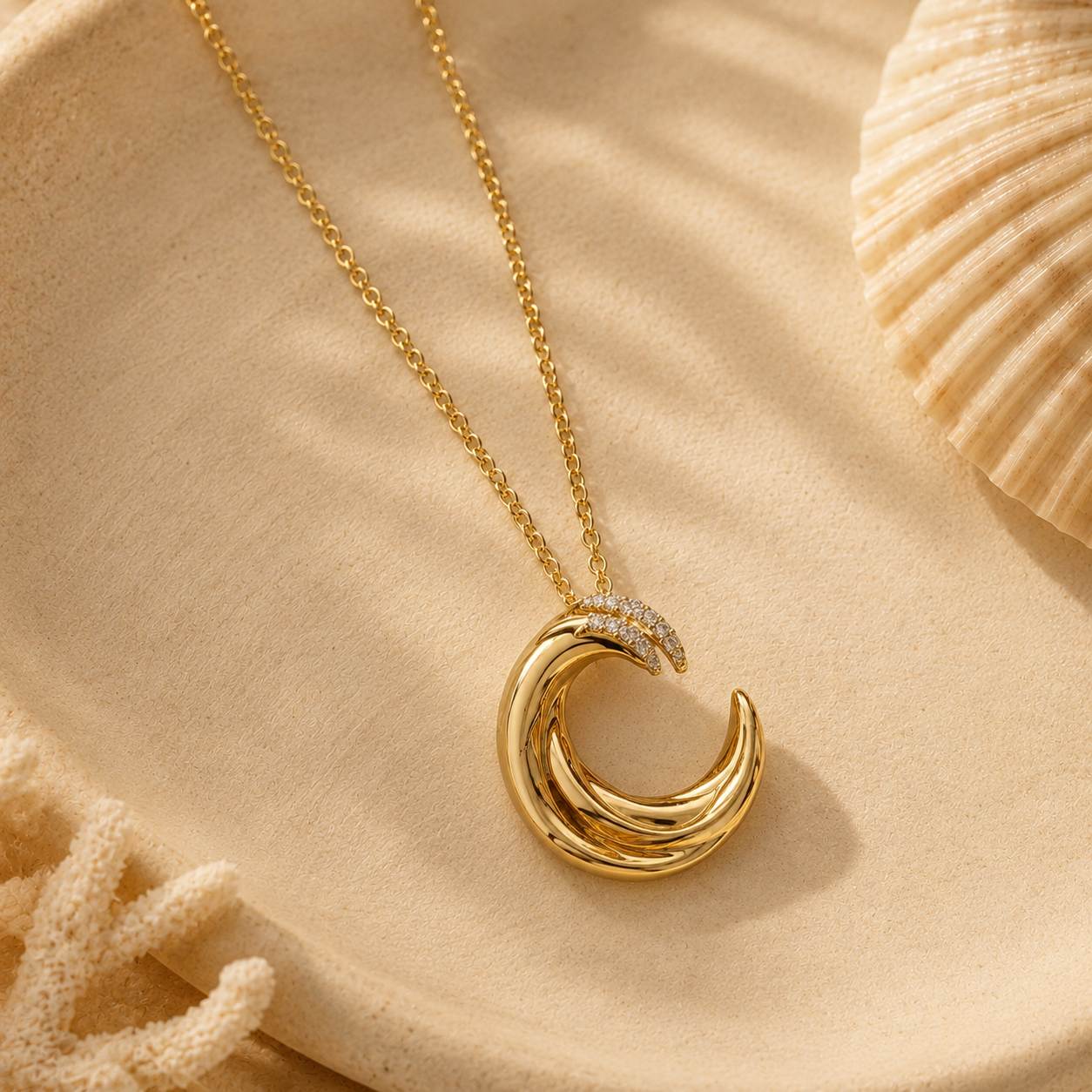 Drift Cuff — 14k gold